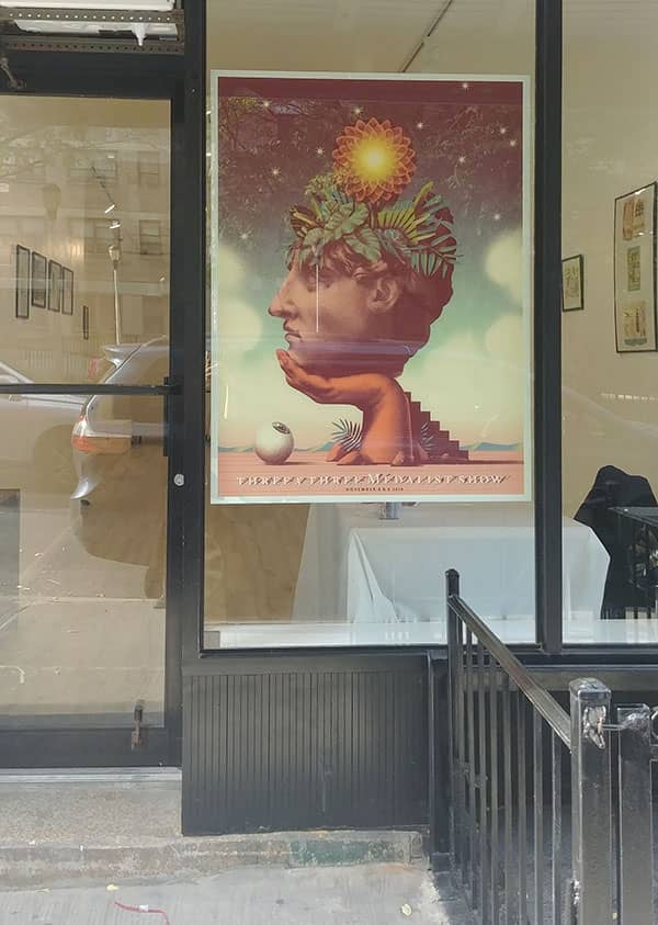 View of the gallery from the outside